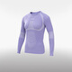 悠途（UTO）美利奴羊毛速干衣褲男女戶(hù)外運動(dòng)跑步滑雪保暖內衣 漩渦紫-上衣女 M （時(shí)尚運動(dòng)款）