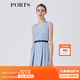 PORTS寶姿春夏新品女裝V-領(lǐng)無袖中長(zhǎng)連衣裙LM8D079MFT022 霧藍(lán)色 XS (2)