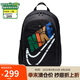 耐克（NIKE）男女雙肩包背包 大容量旅行包電腦書包休閑包HF7722-010 黑彩色