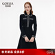 歌莉婭小香風(fēng)連衣裙2025新款秋季出席重要場合高級針織小黑裙1ECL4G640 00B黑色 L