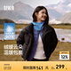 森馬（Semir）商場同款羽絨服女短款90鴨絨立領寬松外套2024冬新款防水保暖服 黑色(灰鴨絨)90001 S