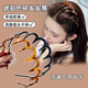 莉卡詩高顏值劉海發(fā)夾頭飾發(fā)夾高顱頂波浪形發(fā)箍頭箍女款洗臉防滑發(fā)卡 C1-黑色發(fā)箍
