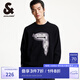 杰克·瓊斯（JACK&JONES）男裝DALI聯(lián)名款羅紋圓領(lǐng)潮流百搭直筒毛衣針織衫男款225124007 E40黑色 常規(guī) M