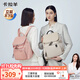 卡拉羊COCO麒麟包電腦包雙肩背包防盜女商務(wù)14.1英寸5495L燕麥灰