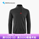 KLATTERMUSEN攀山鼠10055胡戈男款半拉鏈套頭帽衫-Huge Zip Sweater M's 962RavenBurnt Russet烏黑紅褐 M