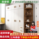 森普頓衣柜臥室平開門組合現(xiàn)代簡易家用柜子收納衣櫥(可升級實木生態(tài)板) 五門2米衣柜+頂柜+0.5角柜