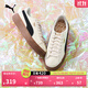 彪馬（PUMA）【厚底鞋】復古增高松糕鞋女運動(dòng)休閑鞋PLATFORM399251 雪白色-黑色-金色-01 37