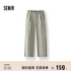 森馬（Semir）[商場(chǎng)同款]休閑褲女工裝褲夏季2025半松緊腰闊腿褲101325127007A