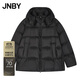 JNBY【商場(chǎng)同款】25冬新品羽絨服A型寬松長(cháng)袖5X0C10110 001/本黑 XS