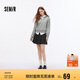 森馬（Semir）半身裙女學(xué)院風(fēng)顯瘦短裙俏皮小個(gè)子秋灰色格子百褶裙101524120012