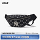 MLB男女水桶包斜挎包腰包旅行包男女包時(shí)尚學(xué)院風(fēng) 3AHSM014N/黑色/胸包 F