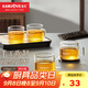 金灶（KAMJOVE）茶杯玻璃茶杯品茗杯耐熱玻璃杯 家用辦公室喝茶杯泡茶杯小茶杯 K-106/4個(gè)裝120毫升