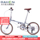 大行（DAHON）D10折疊自行車(chē)20英寸10速成人復古休閑運動(dòng)自行車(chē)HAC003 電鍍銀
