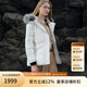 SCOFIELD【遠紅外發(fā)熱+90%鵝絨】女滑雪羽絨服狐貍毛領(lǐng)冬季外套 白色 L 170