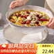 佩爾森新款酸菜魚(yú)陶瓷大盆碗家用大號雙耳湯碗12英寸水煮魚(yú)毛血旺專(zhuān)用碗 慕斯灰-12英寸雙耳大盆碗