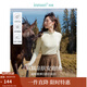 茵曼（INMAN）2025秋冬女裝新款安迪絨德絨T恤美拉德長(cháng)袖修身上衣 米杏色 S