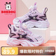 巴布豆童鞋秋季兒童運(yùn)動鞋軟底革面女童跑步鞋101543116糖果紫/深紫37