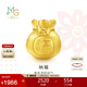 周生生黃金轉運珠 福袋足金串珠子 情侶手串不含繩鏈89197C定價