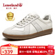 楓葉（leaveland）意大利男鞋2025新品真牛皮復(fù)古情侶款德訓(xùn)鞋戶外男士運(yùn)動(dòng)休閑板鞋 【升級版抑菌】白色（皮鞋碼） 39