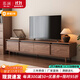 慕瀾復古實(shí)木電視柜組合中古風(fēng)客廳2025新款小戶(hù)型家用落地儲物收納柜 240*40*52cm電視柜FC3005