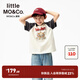 little MO&Co.貓和老鼠聯(lián)名系列 little moco童裝25秋裝新款男女童抑菌短袖t恤 大象灰 抑菌 150 150/72