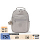 Kipling25秋冬新款輕便學(xué)生書(shū)包大容量雙肩包首爾包|SEOUL S-巖石灰
