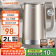 九陽(yáng)（Joyoung）熱水壺燒水壺電水壺 2L大容量 內外雙鋼 316L不銹鋼一體無(wú)縫內膽 0膠水開(kāi)水壺 K20FD-W198