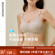 sohiwoo哺乳內(nèi)衣女夏季薄款孕婦文胸聚攏防下垂產(chǎn)后喂奶專用胸罩 槿木灰 XXL（適合：85D，90C，95A-95B）