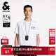 杰克·瓊斯（JACK&JONES）男裝25年短袖T恤男士夏季100%純棉圓領(lǐng)潮流休閑哥特字母高端半袖 A06本白色 3XL