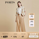PORTS寶姿商場(chǎng)同款春夏新款女裝“Crop Top格紋短西裝”LD8J086PFD122 亞麻淺金混色 L (8)