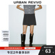 UR2025春季新款女裝時(shí)尚設計感百搭裙褲造型短褲UWM650032 深灰 (偏短) XS