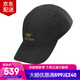 始祖鳥（ARC'TERYX）Bird Word 男女同款戶外休閑鴨舌帽輕量速干棒球帽彎檐帽 25新品 Black/黑色 S/M 適合頭圍55-57cm