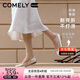 康莉（COMELY）銀色芭蕾風(fēng)單鞋女春季軟底溫柔蝴蝶結(jié)法式淑女平底女鞋 淺金色 38