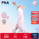 FILA斐樂兒童童鞋水母涼鞋2025年夏季新款男女小童魔術(shù)貼閃燈鞋 樸霧嫩粉/木槿紫-SP 32