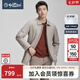 金利來【防風/防潑水/杜邦棉】秋冬季棉服男保暖翻領(lǐng)商務(wù)休閑棉衣 69H1-卡其色 XL 180/96A 推薦140-150斤
