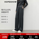 紅袖UrbanCore垂感休閑褲2025秋季新款女裝運(yùn)動(dòng)風(fēng)松緊腰闊腿寬松長(zhǎng)褲 深灰080 M