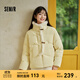 森馬（Semir）羽絨服女新中式仿兔毛領(lǐng)短款保暖外套2024冬新款新中式小主風(fēng)上衣 黃色調00333 S