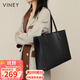 viney牛皮包包女包大容量托特包輕奢單肩大包生日禮物高級感送女友老婆
