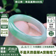 翡江南 玉鐲子 緬甸天然翡翠A貨玉手鐲淡綠色糯冰種平安圓鐲女款送女友 淡綠色 56-57（贈平安扣+鑒定證書(shū)）
