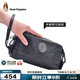 暇步士（Hush Puppies）男士手包輕奢高檔品牌真皮商務(wù)手抓包2025新款頭層牛皮雙色手拿包 銀灰色HA-1811711W-5813