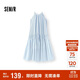 森馬（Semir）連衣裙女海邊度假掛脖兩穿長(zhǎng)裙2025夏季蝴蝶結(jié)初戀裙109325114011