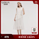 歌莉婭無袖連衣裙女穿搭2025新款漂亮海邊薄紗裙子1E4R4K19B 07W米色 M