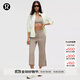 lululemon丨Pleated 女士褶飾款 7/8 長(cháng)度喇叭褲 *常規偏短 LW5GXRS 暖褐灰 L