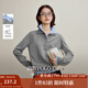 茵曼（INMAN）2025秋冬女裝新款撞色雙層領(lǐng)毛衣長(zhǎng)袖針織衫 本花灰 XL