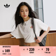 adidas經(jīng)典簡(jiǎn)約純棉運動(dòng)上衣圓領(lǐng)短袖T恤女裝夏季阿迪達斯三葉草 漢玉白 M