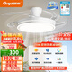 顧家隱形風(fēng)扇燈客廳餐廳一體電扇吊燈具普瑞吸頂燈款-三色【包安裝】