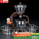 正揚玻璃自動(dòng)茶具懶人整套磁吸茶壺防燙高檔泡茶器功夫杯茶盤(pán)套裝家用 自動(dòng)(迎客)+金色把杯