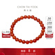 周大福中國風(fēng) 優(yōu)雅大方 紅玉髓彈力繩手鏈手串送禮 EOV1 17.50cm
