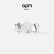 APM Monaco[新品]Galet戒指銀色設計感簡(jiǎn)約時(shí)尚手飾指環(huán)生日七夕禮物 銀色 52碼