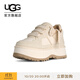 UGG秋季新款女士時(shí)尚舒適拼色厚底雙系帶低幫圓頭休閑鞋 1171541 JSM | 茉莉白 37